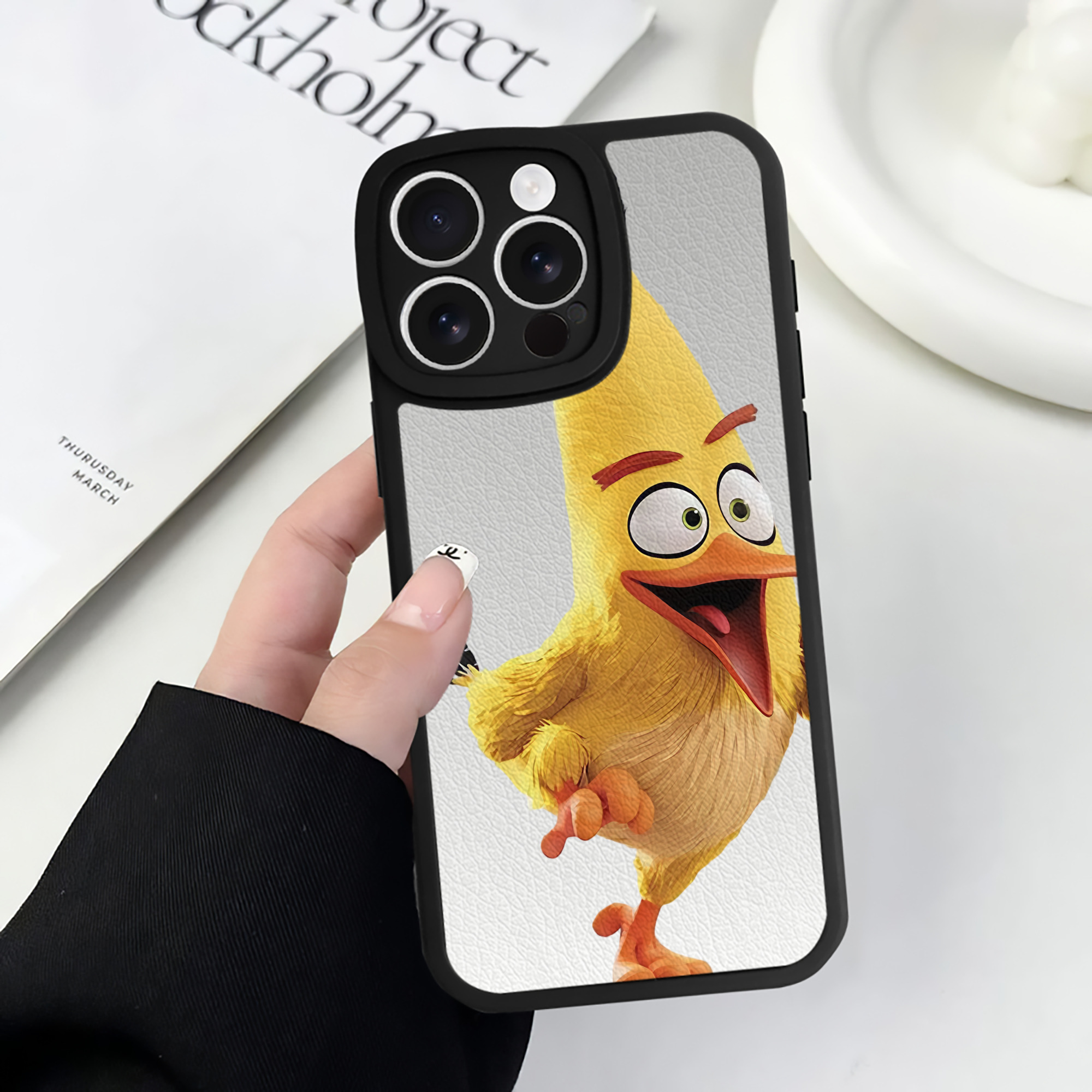 （画像用） Angry Birds アングリーバード 【iPhone 16シリーズ対応】シリコンスマホケース（レザー調） 材質：シリコン